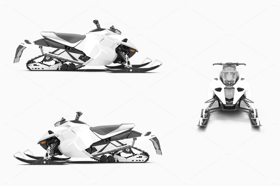 yamaha sidewinder snowmobile mockup