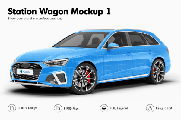 Audi S4 Avant Mockup