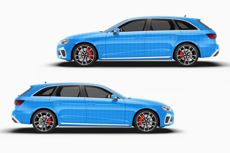 Audi S4 Avant Mockup