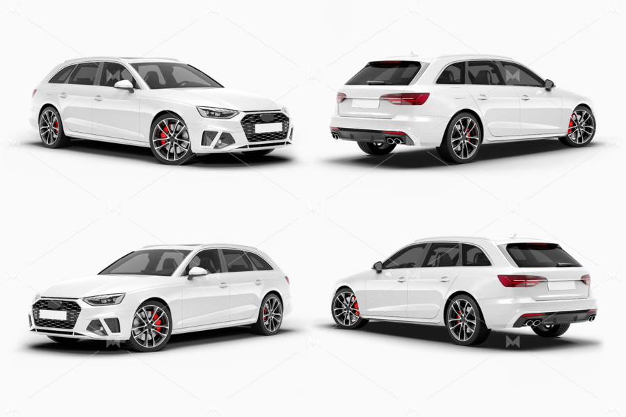 Audi S4 Avant Mockup