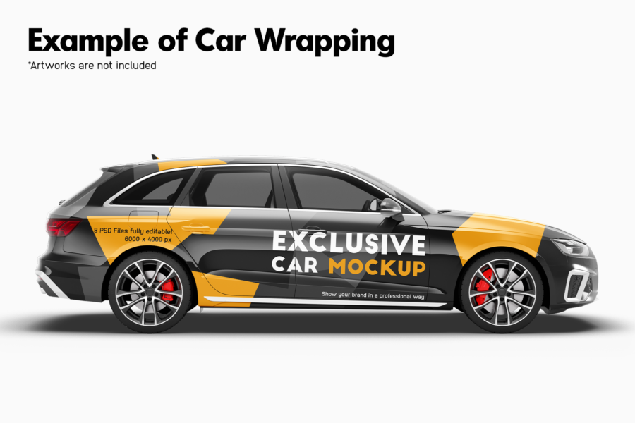 Audi S4 Avant Mockup