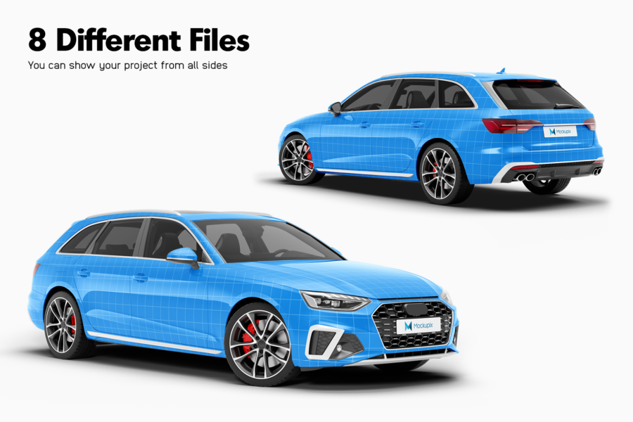 Audi S4 Avant Mockup