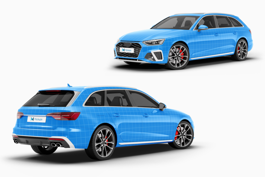 Audi S4 Avant Mockup