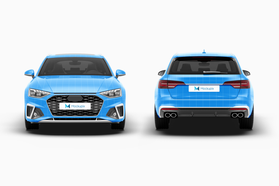 Audi S4 Avant Mockup