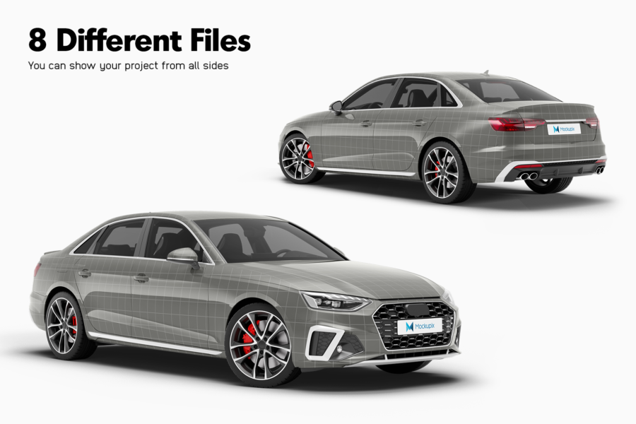 audi s4 car mockup