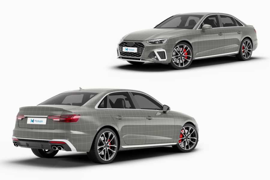 audi s4 car mockup