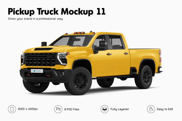 chevrolet silverado truck mockup