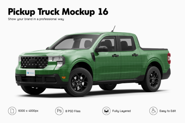 Ford Maverick Truck Mockup