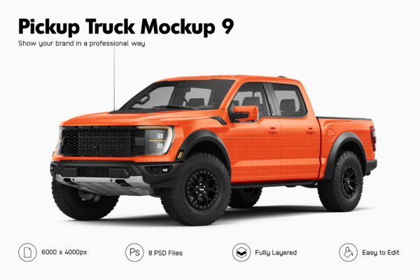 ford raptor truck mockup