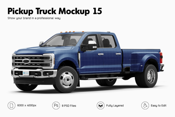 ford super duty f350 truck mockup