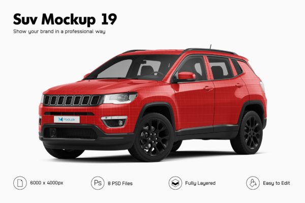 jeep compass suv mockup