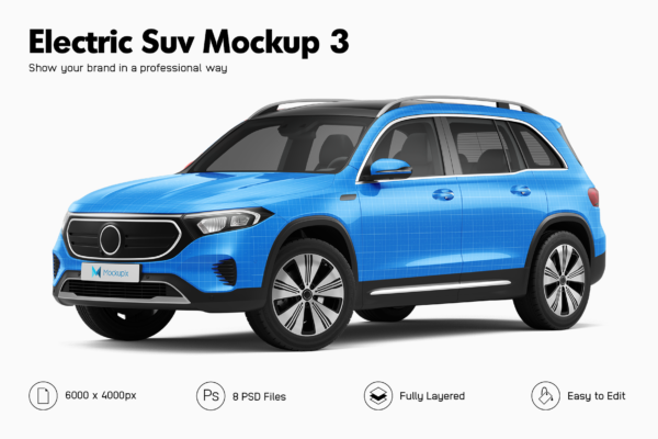 Mercedes EQB Electric Suv Mockup