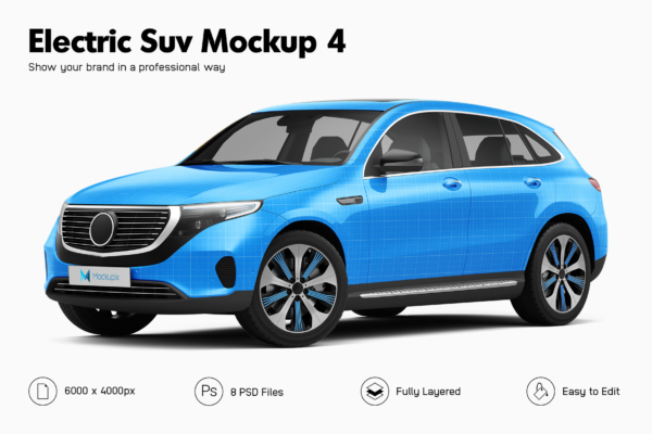 Mercedes EQC Electric Suv Mockup
