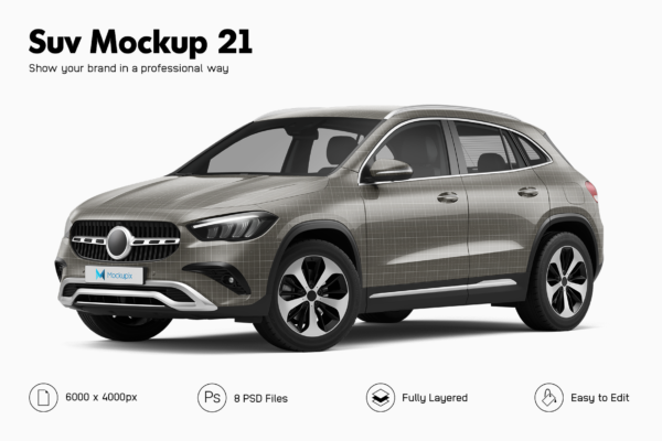 mercedes gla suv mockup
