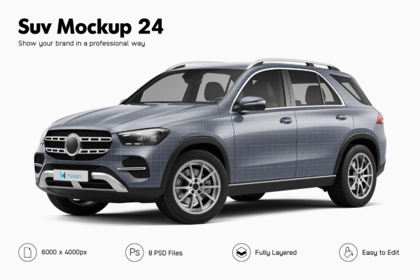 Mercedes GLE Suv Mockup