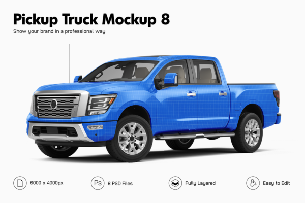 nissan titan truck mockup