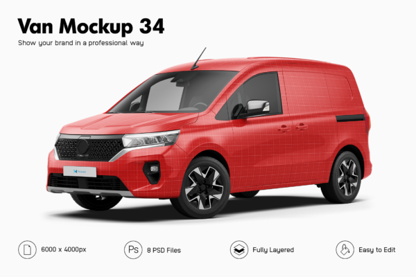 nissan townstar electric van mockup