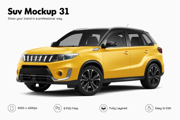 suzuki vitara suv mockup