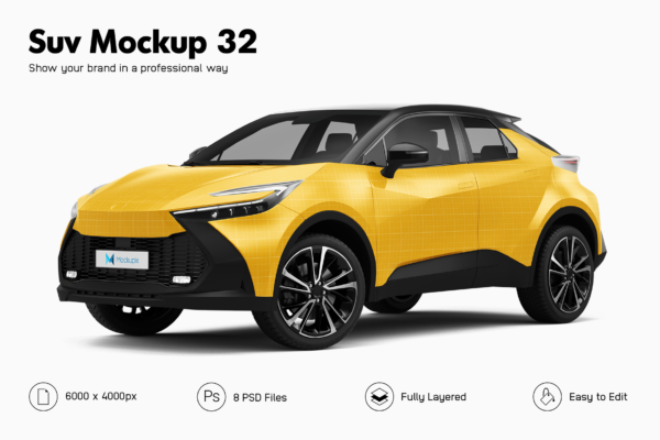 toyota chr suv mockup