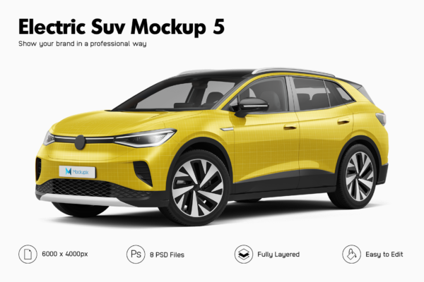 volkswagen id4 car mockup