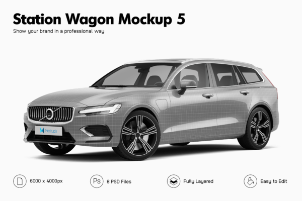 volvo v60 car mockup