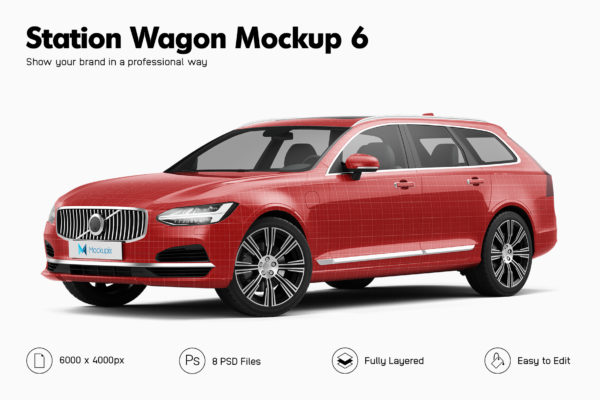 volvo v90 car mockup