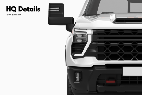 chevrolet silverado truck mockup