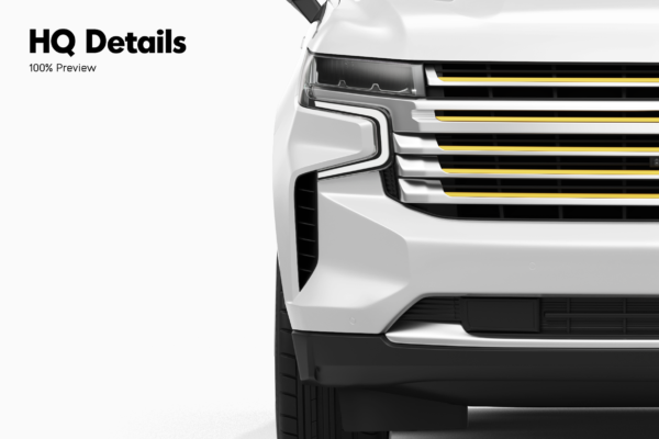 chevrolet tahoe suv mockup