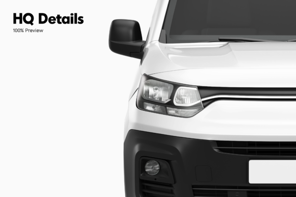 fiat doblo van mockup