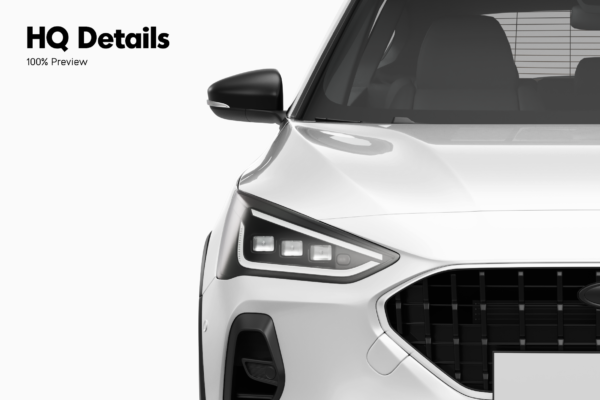 ford focus estate car mockup