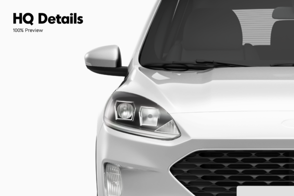 ford kuga suv mockup