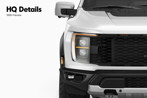 ford raptor truck mockup