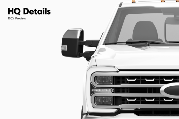 ford super duty f350 truck mockup