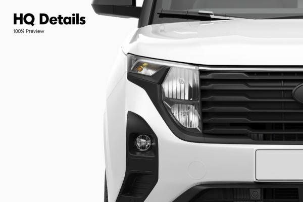 ford transit courier van mockup