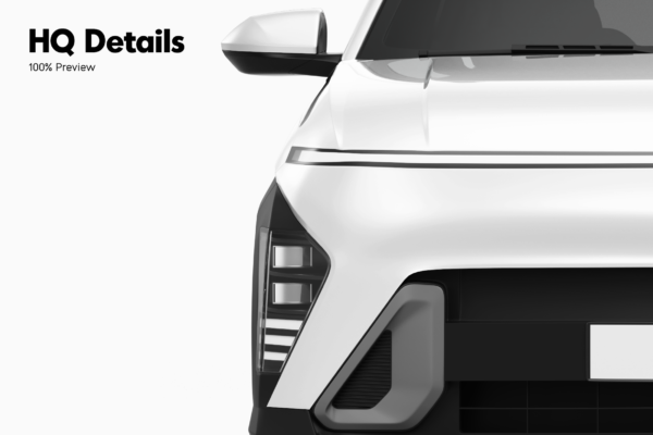 hyundai kona suv mockup