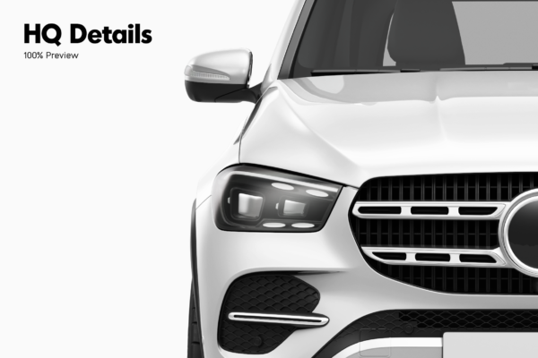 Mercedes GLE Suv Mockup