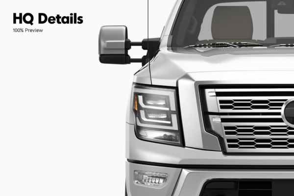 nissan titan truck mockup