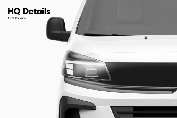 opel vivaro van mockup