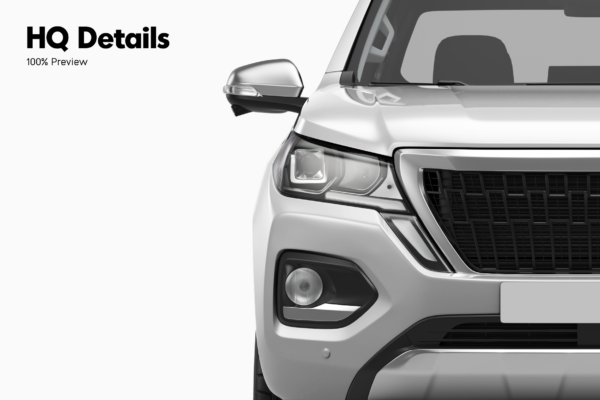 peugeot landtrek pickup truck mockup