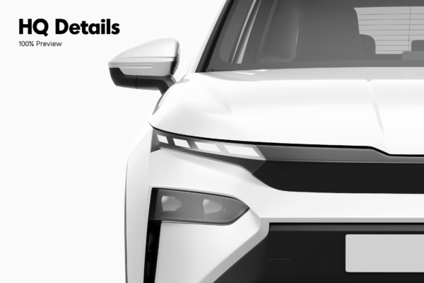 skoda elrog electric suv mockup