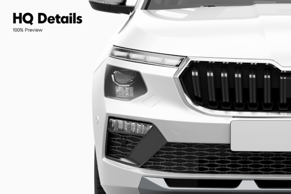 skoda kamiq suv mockup