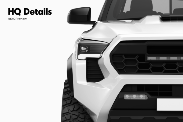 toyota tacoma trd truck mockup
