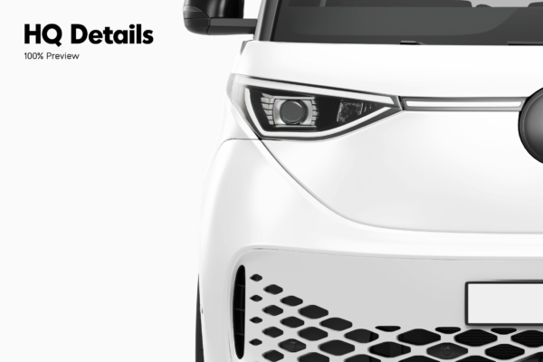 volkswagen id buzz van mockup