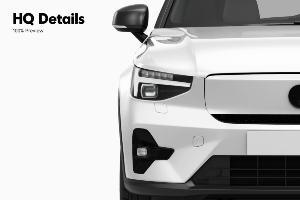 volvo xc40 suv mockup