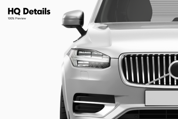 volvo XC90 suv mockup