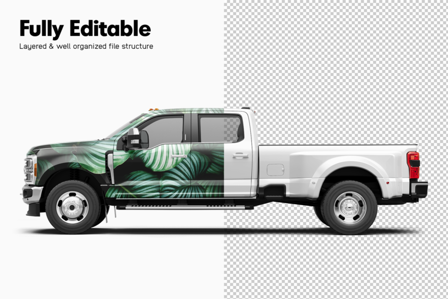 ford super duty f350 truck mockup
