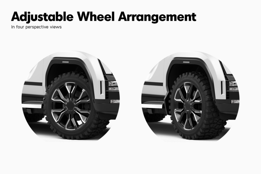 gmc sierra ev truck mockup