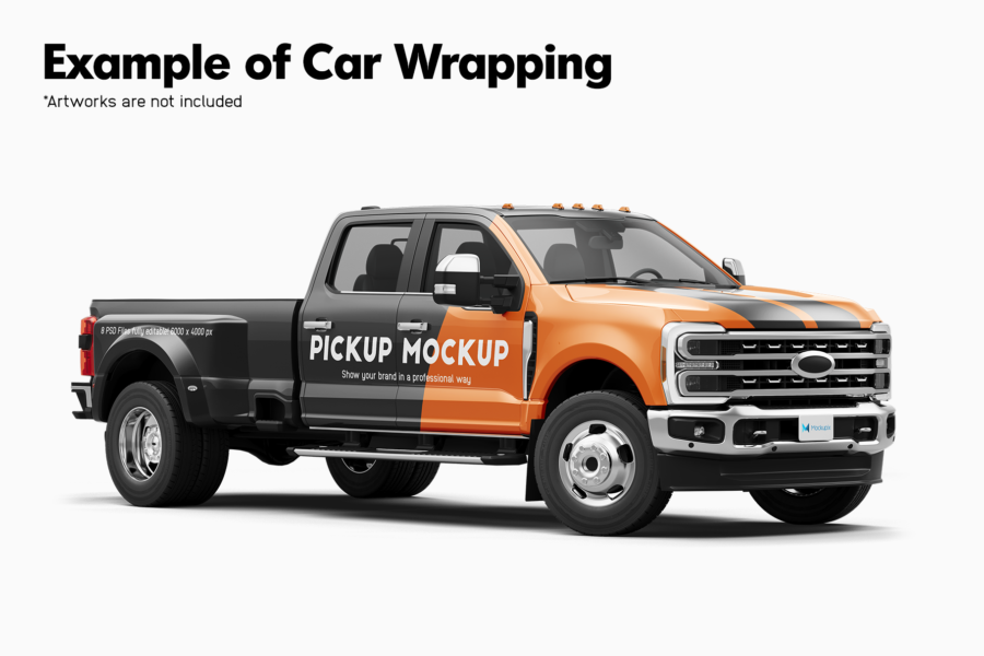 ford super duty f350 truck mockup