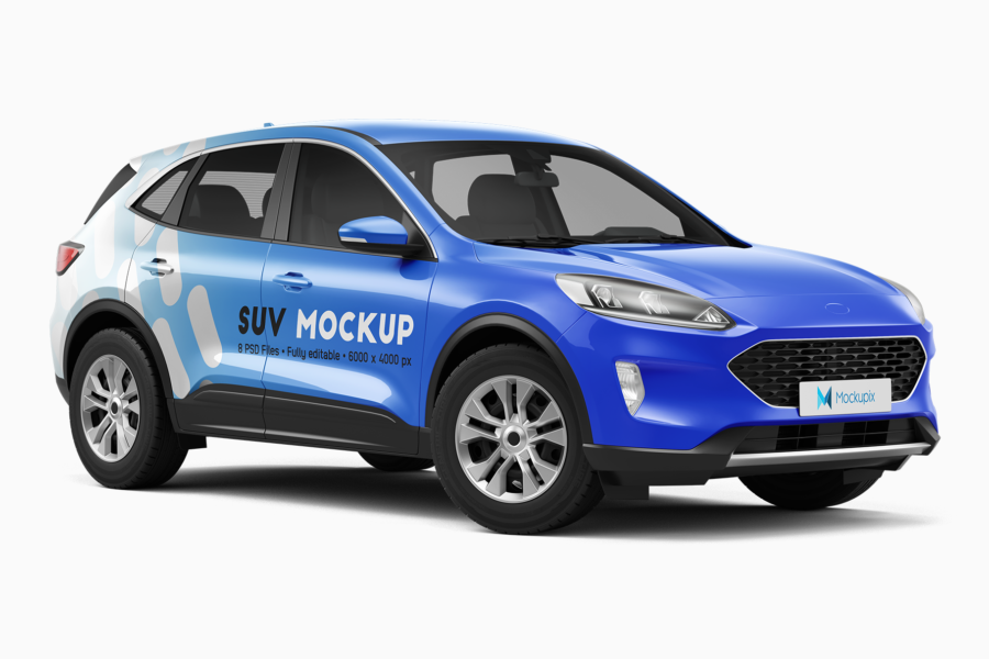 ford kuga suv mockup