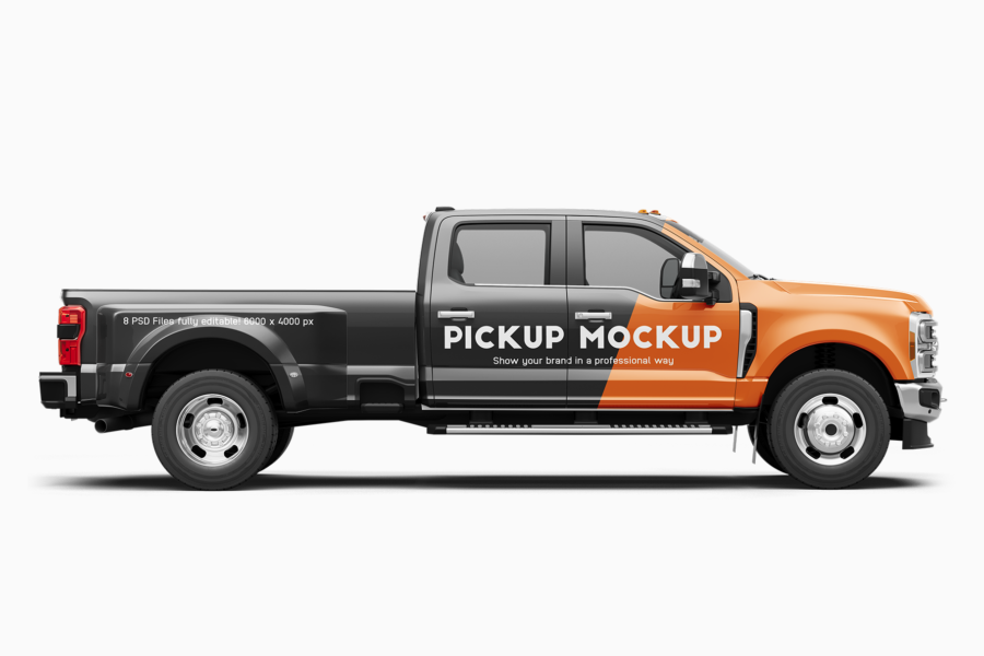 ford super duty f350 truck mockup